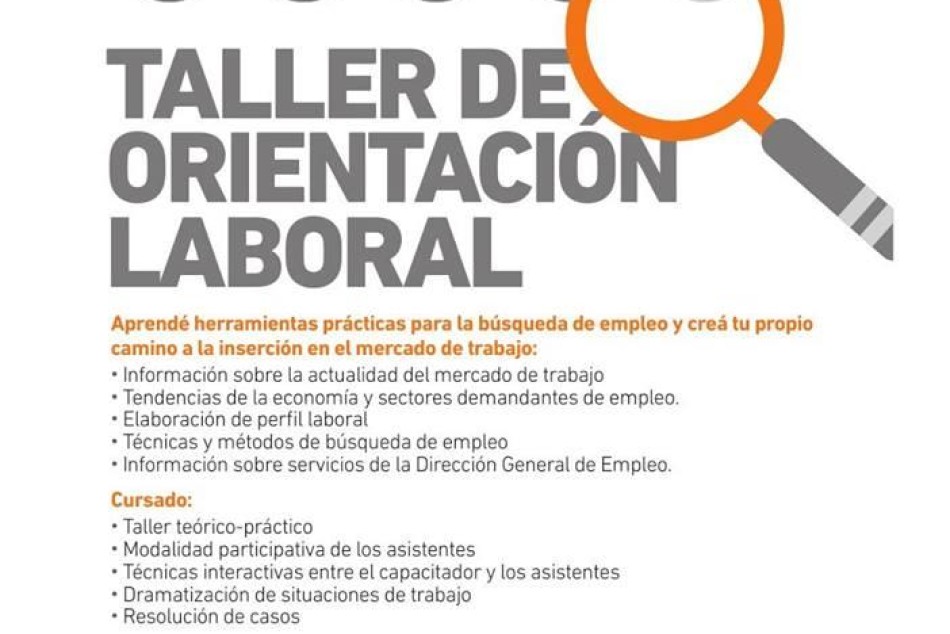 8879 | Dirección de Empleo: talleres de orientación laboral -